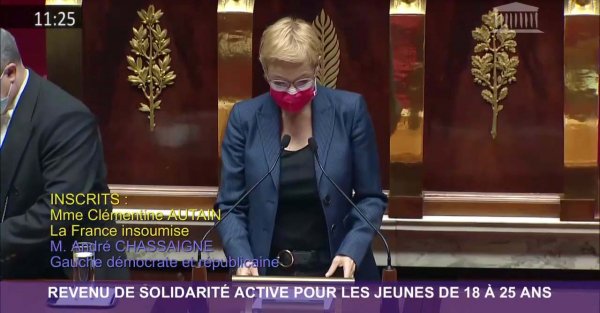 RSA pour les jeunes de 18 à 25 ans, Clémentine Autain